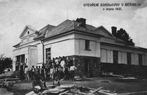 otevření sokolovny, 1921